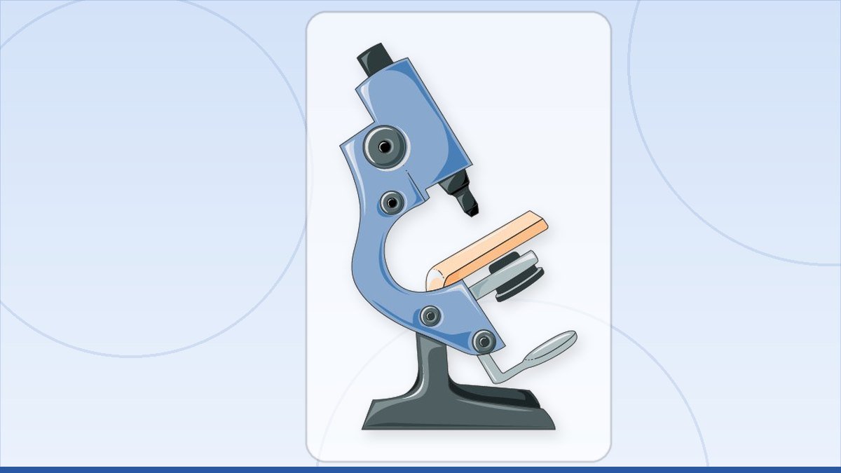 medical illustration: equipment - Microscope