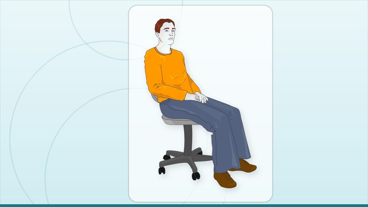 medical illustration: people - Sedentary
