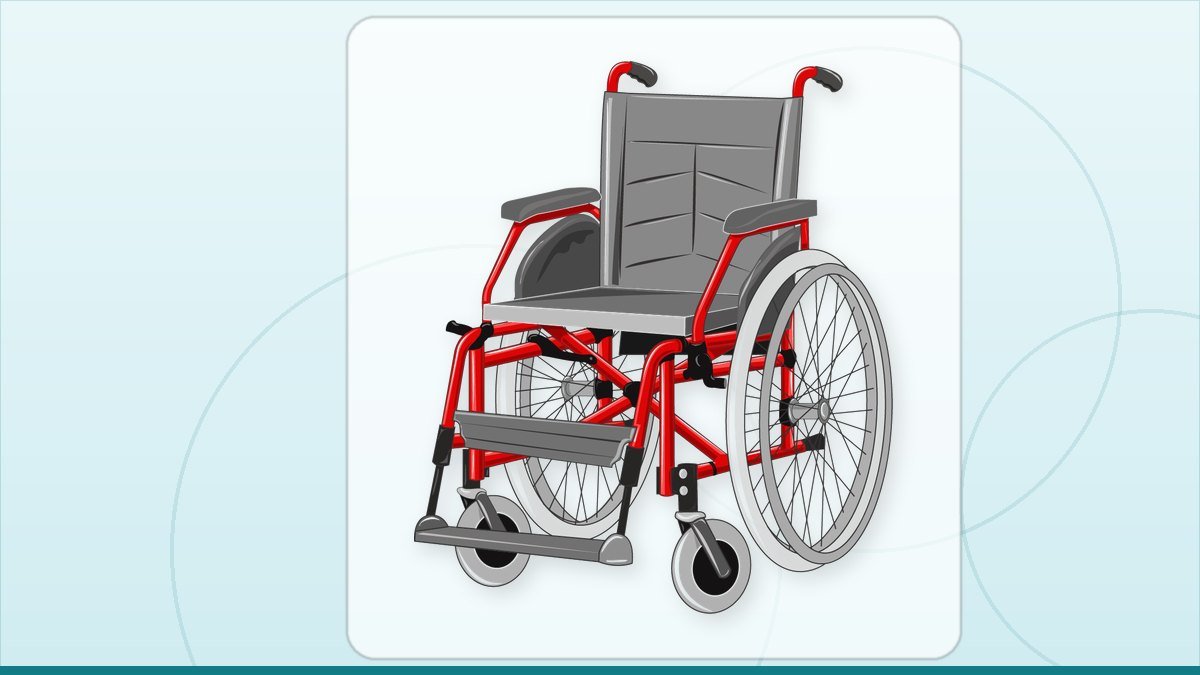 medical illustration: equipment - Wheelchair